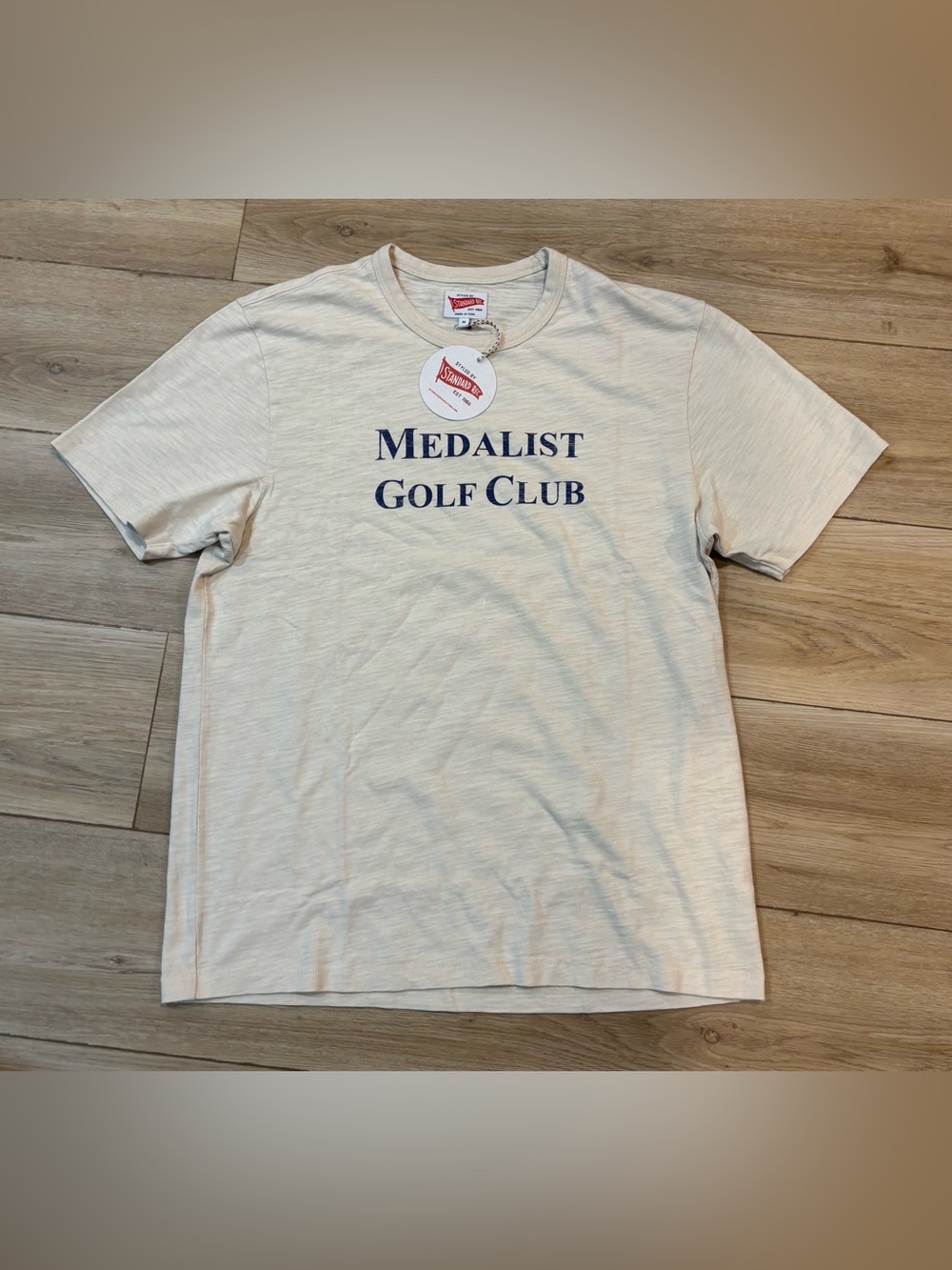 NWT Standard Rec T-Shirt Medalist Golf Club FL Elite M Medium White Cream